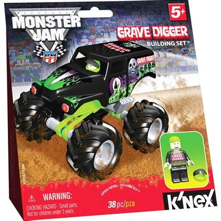 k'nex grave digger mini monster|K'NEX Grave Digger Building Set .